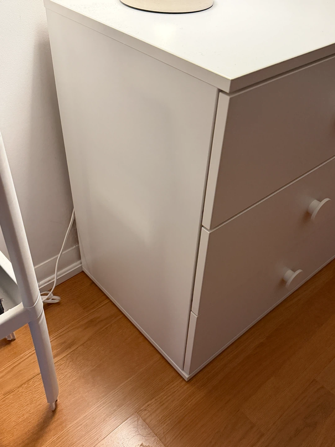 White 3-Drawer Dresser (2ft by 2.5ft) - photo 3