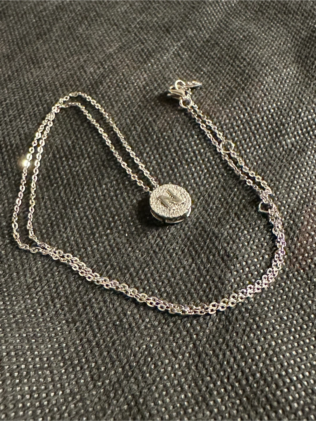 Sterling Silver “N” Initial Necklace - photo 2