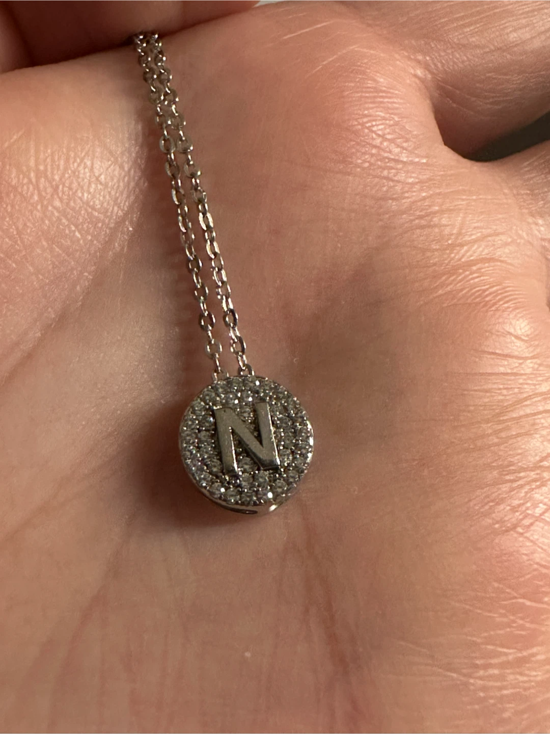 Sterling Silver “N” Initial Necklace - photo 3