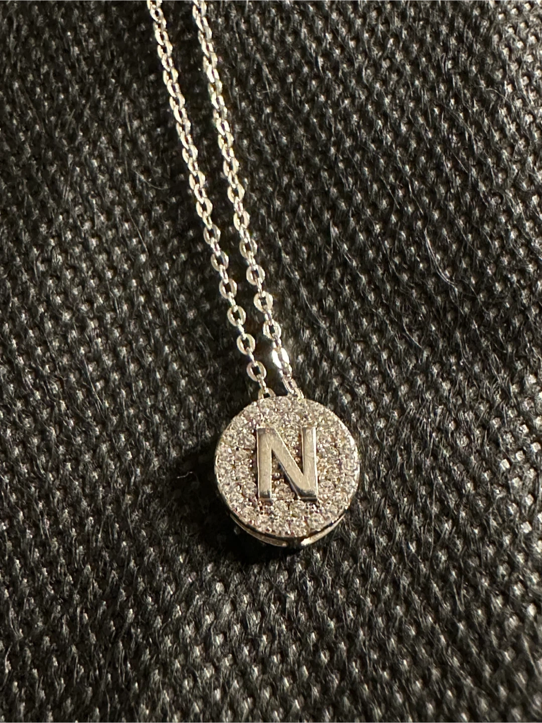 Sterling Silver “N” Initial Necklace - photo 4