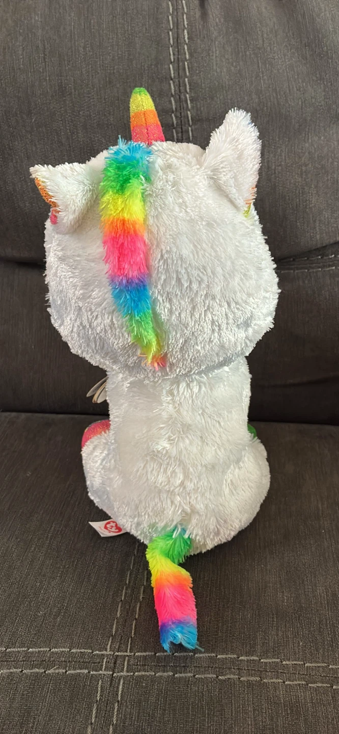 New w tags Med 9” Ty Beanie Boos Pixy the Unicorn Plush Toy - photo 3