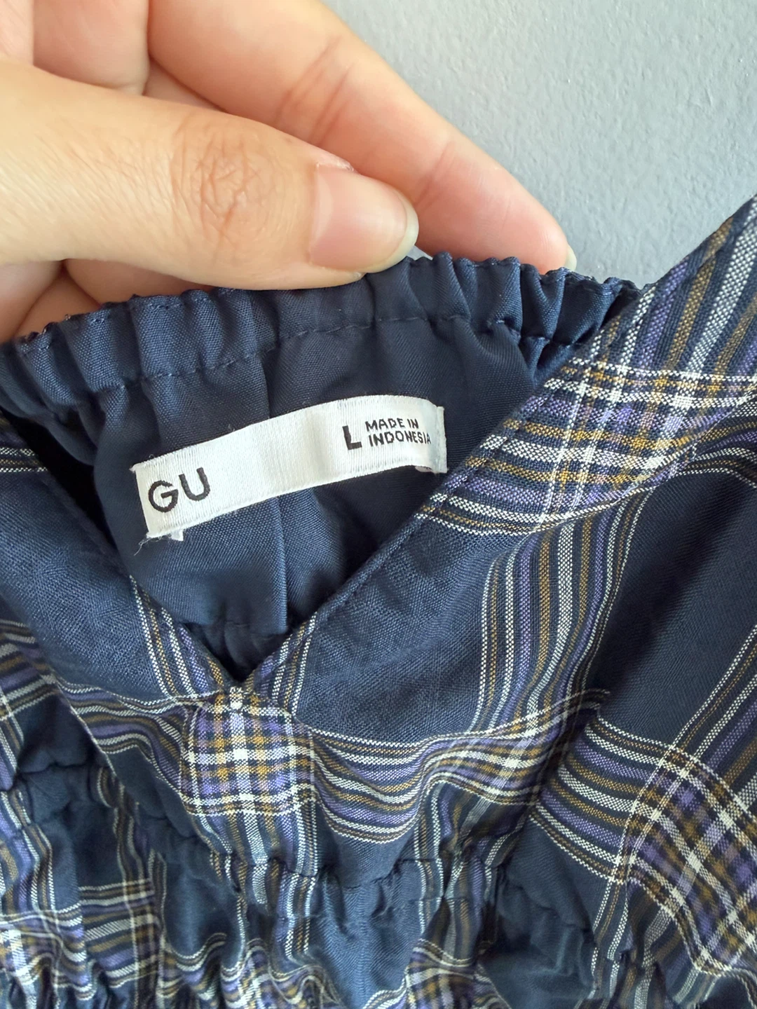 GU Plaid long Dress - photo 3