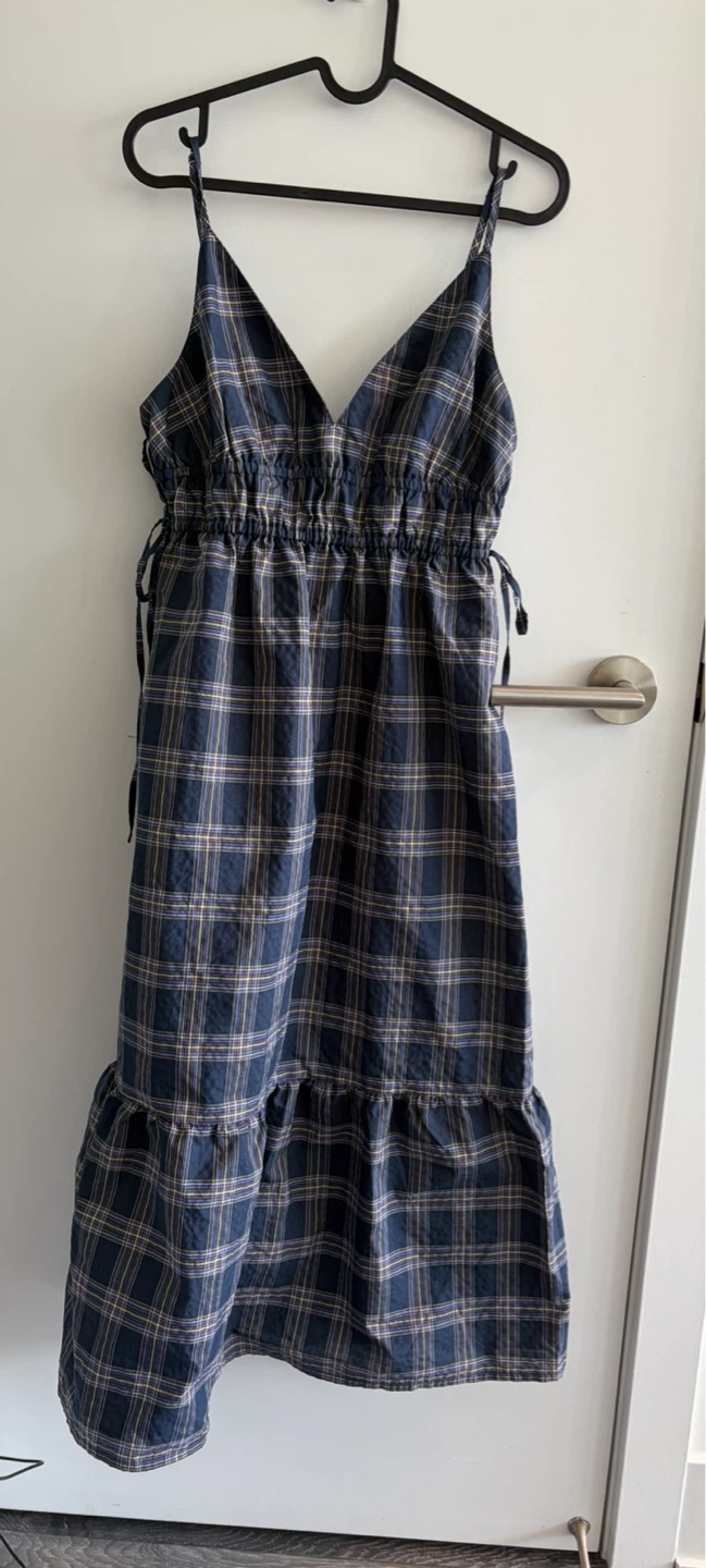 GU Plaid long Dress