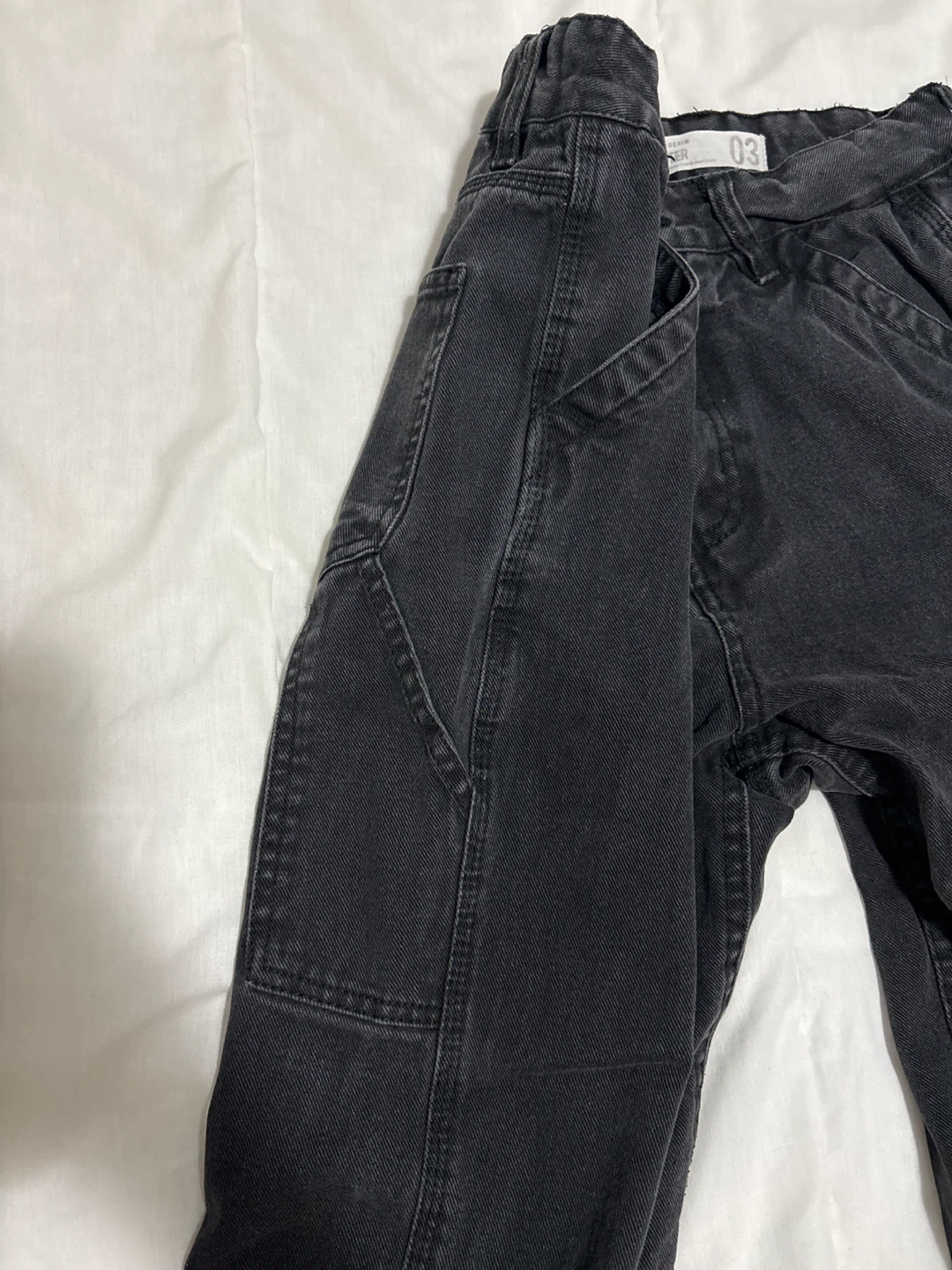 Black Wide Leg Skater Jeans - photo 4