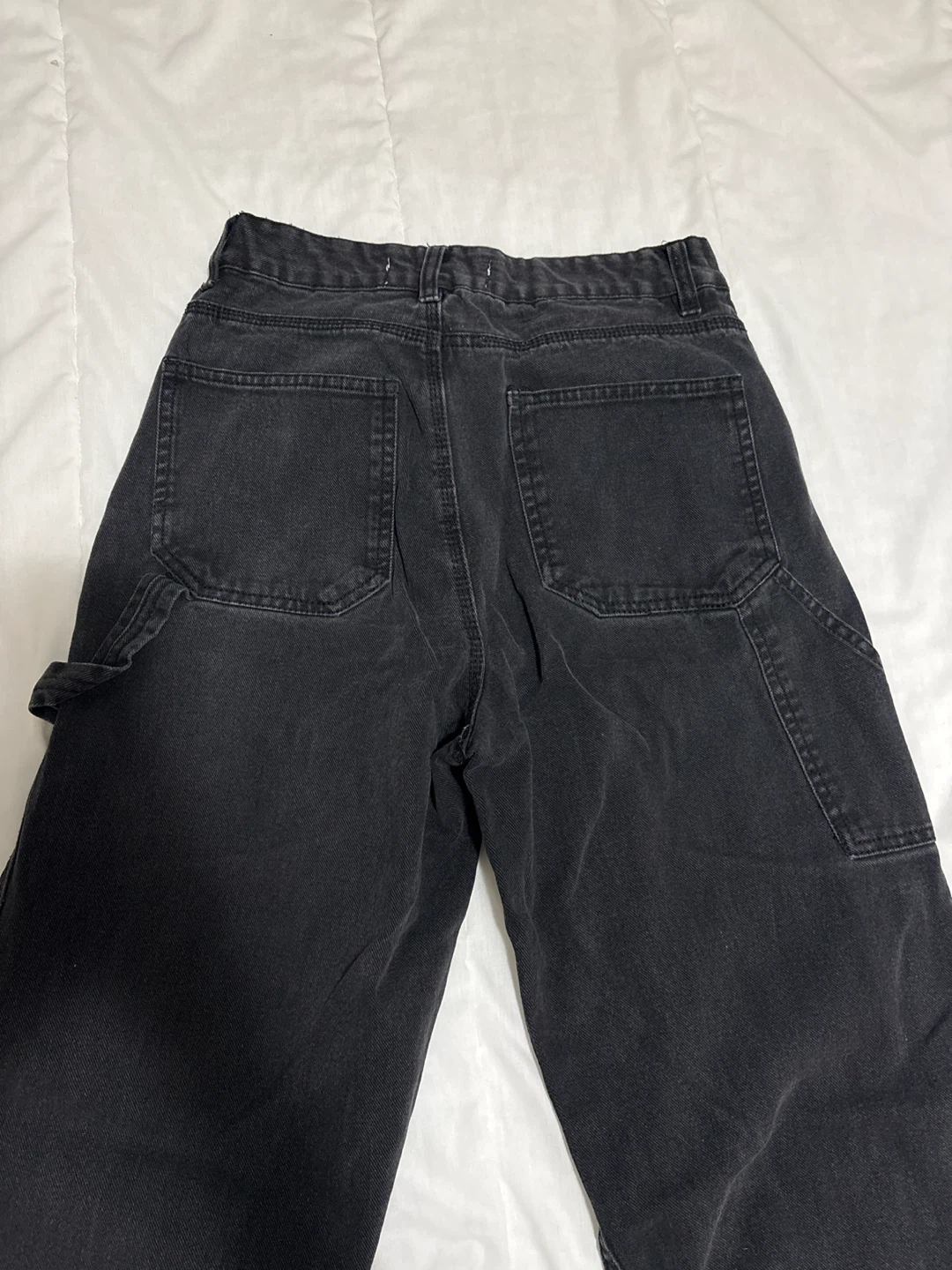 Black Wide Leg Skater Jeans - photo 5
