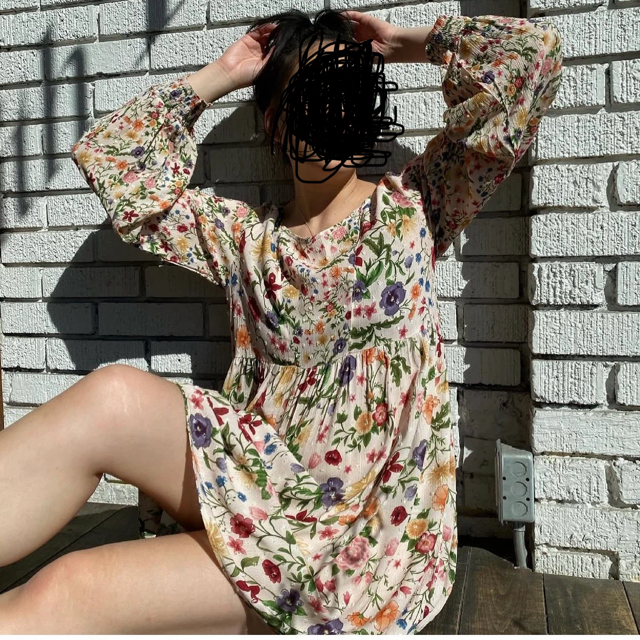 Floral Babydoll Dress Size S