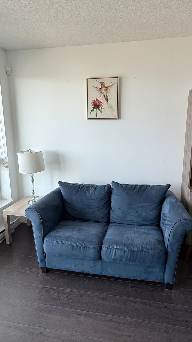 Blue 2-seater sofa