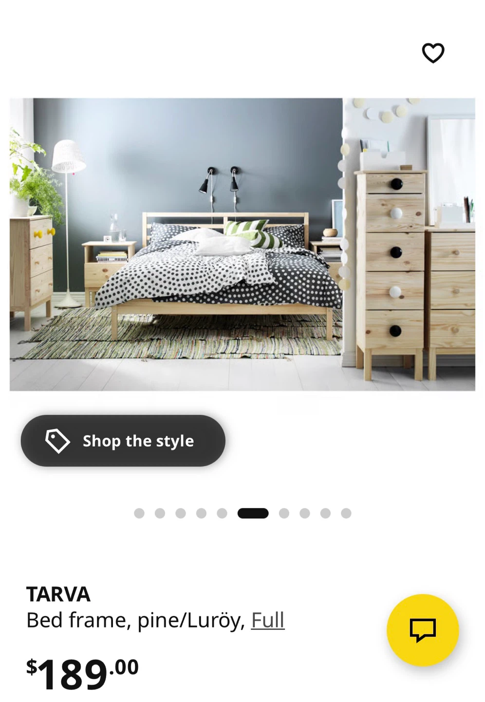 IKEA TARVA double Bed Frame - photo 3