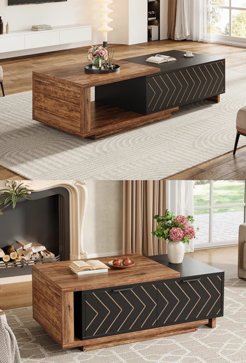 Modern Coffee Table with Storage - photo 4