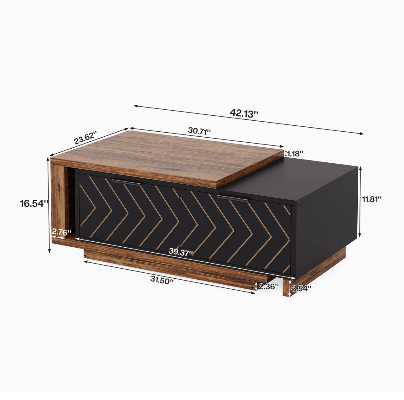 Modern Coffee Table with Storage - photo 5