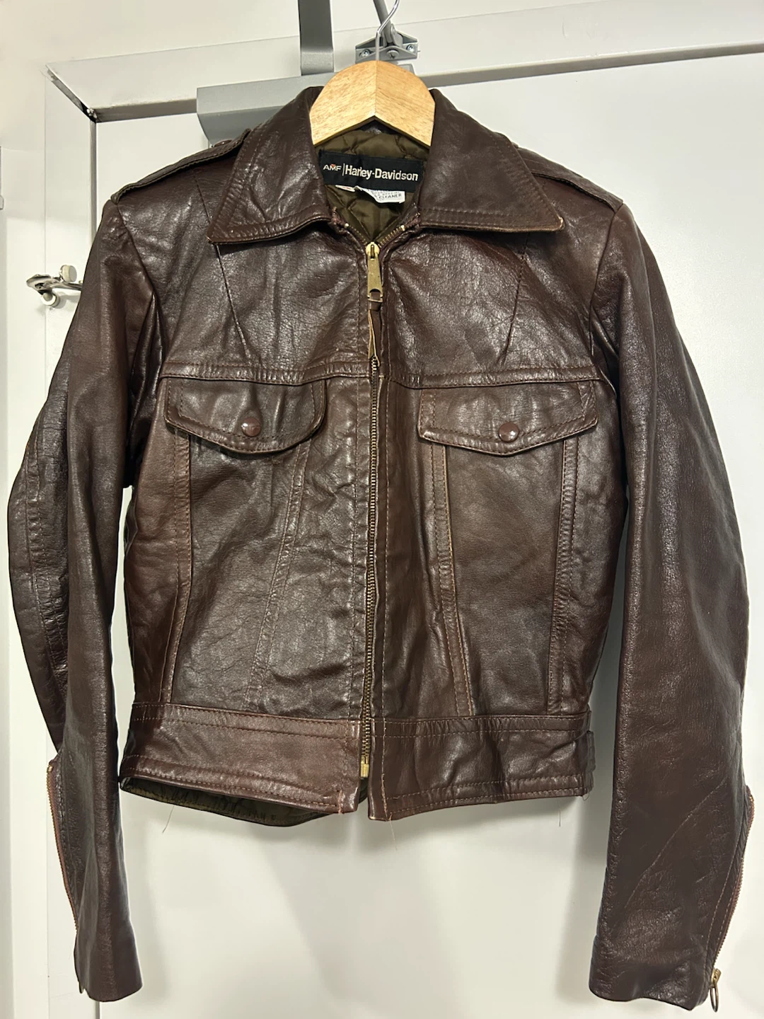 70s Vintage AMF Harley-Davidson Leather Jacket