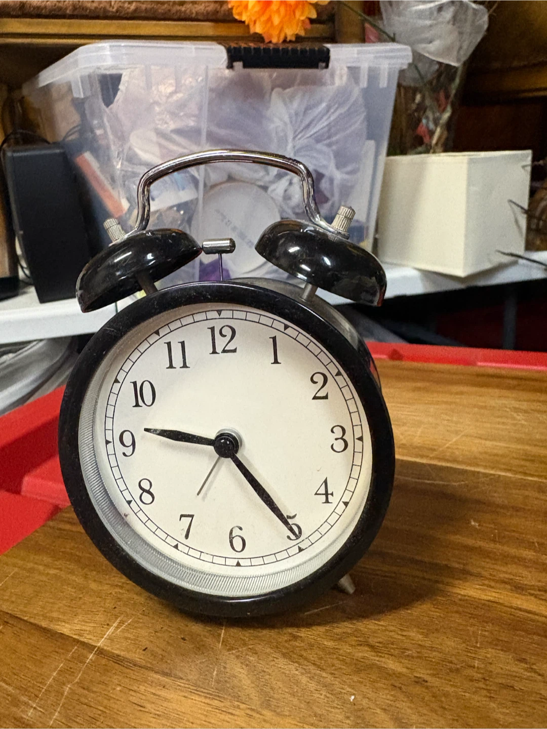 Black Twin Bell Alarm Clock