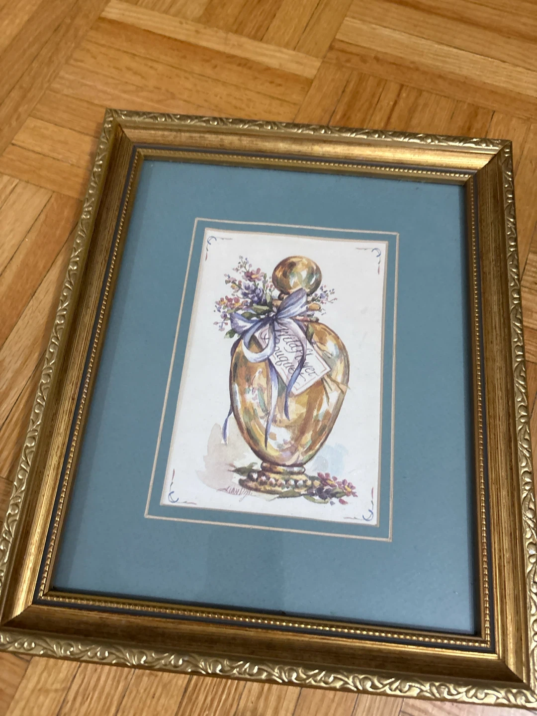 Framed Perfume Bottle Print