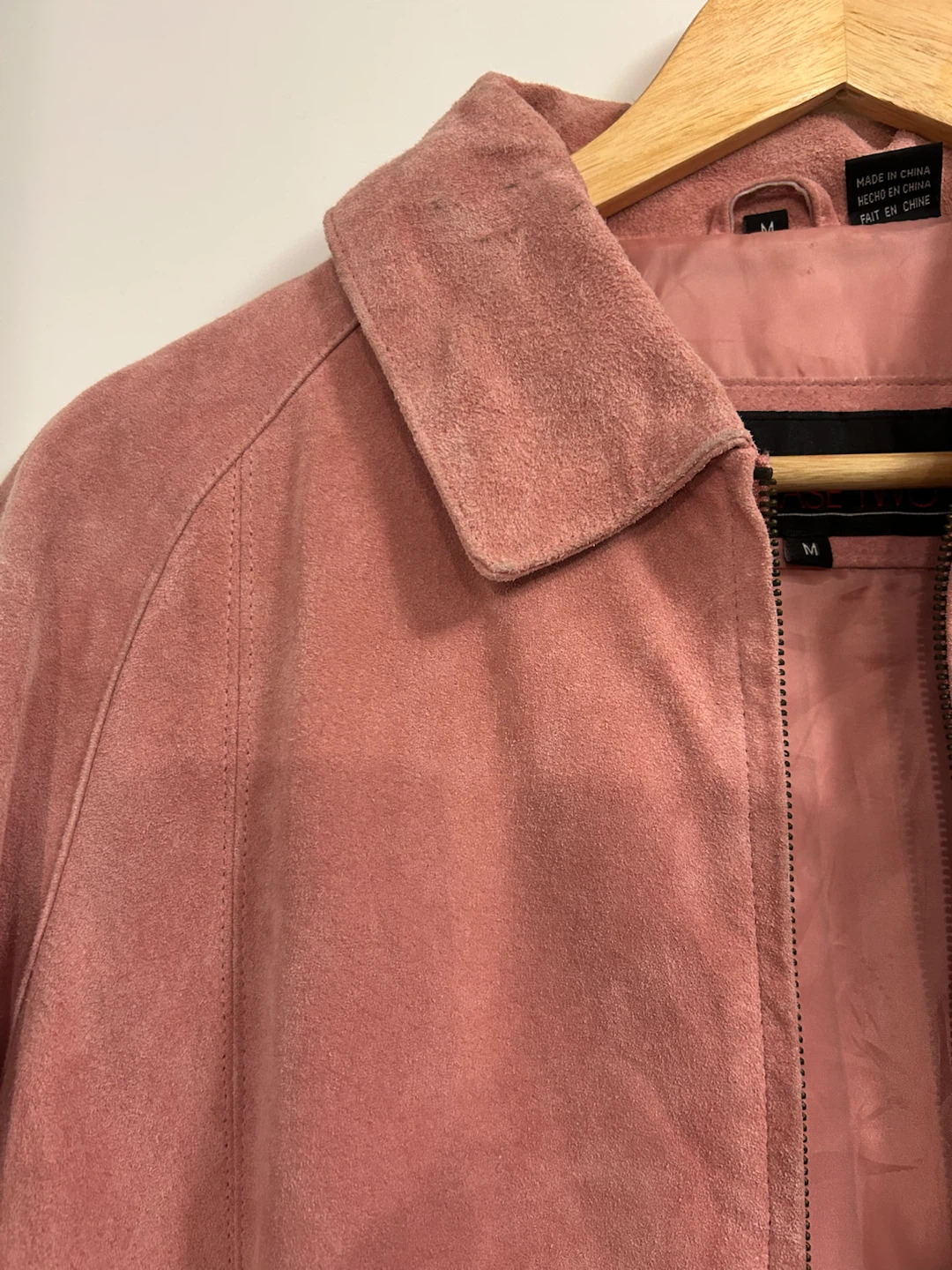 Pink Suede Jacket - Size M - photo 2