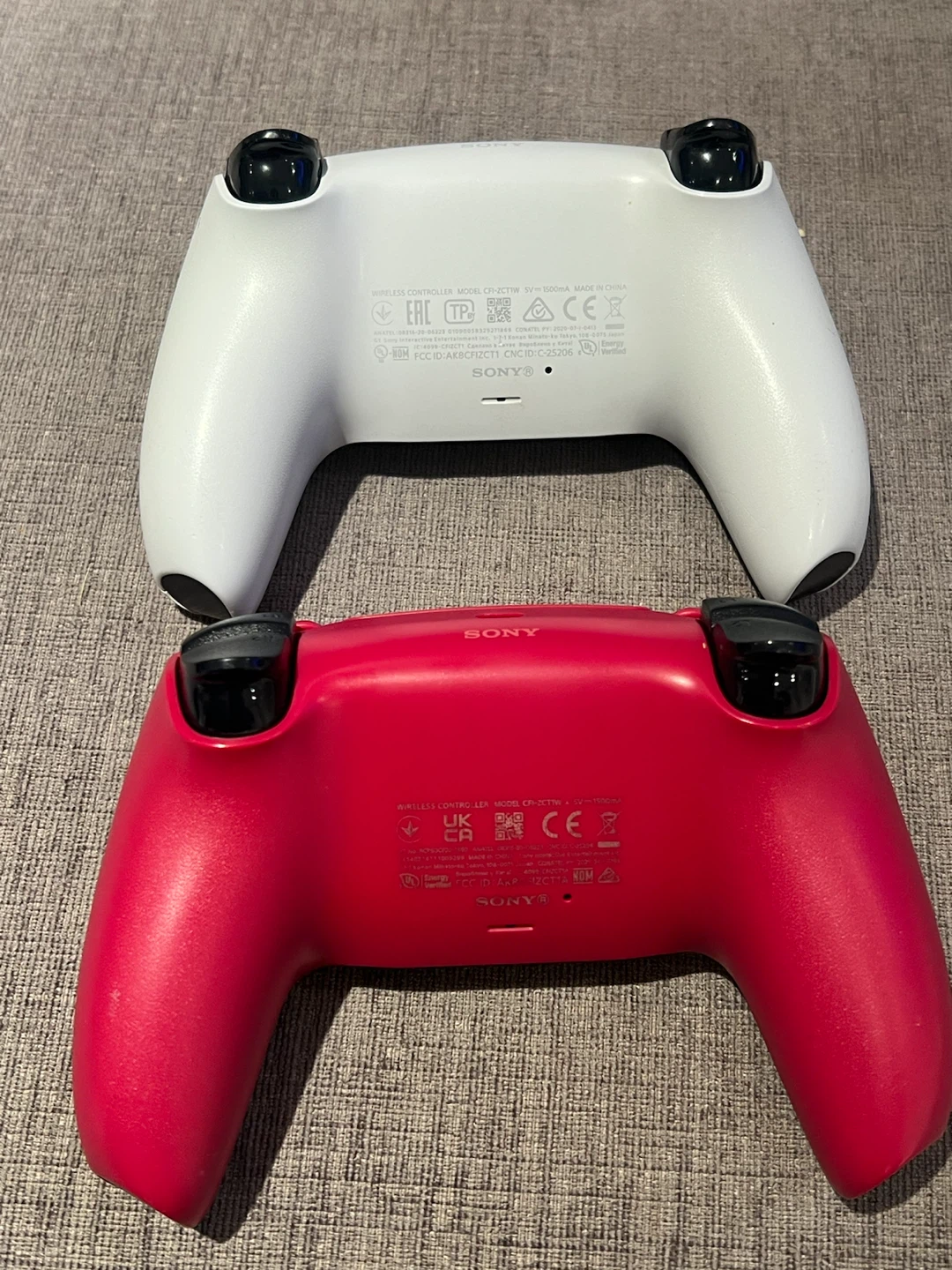 Sony PlayStation 5 DualSense Wireless Controllers (White & Red) - photo 2