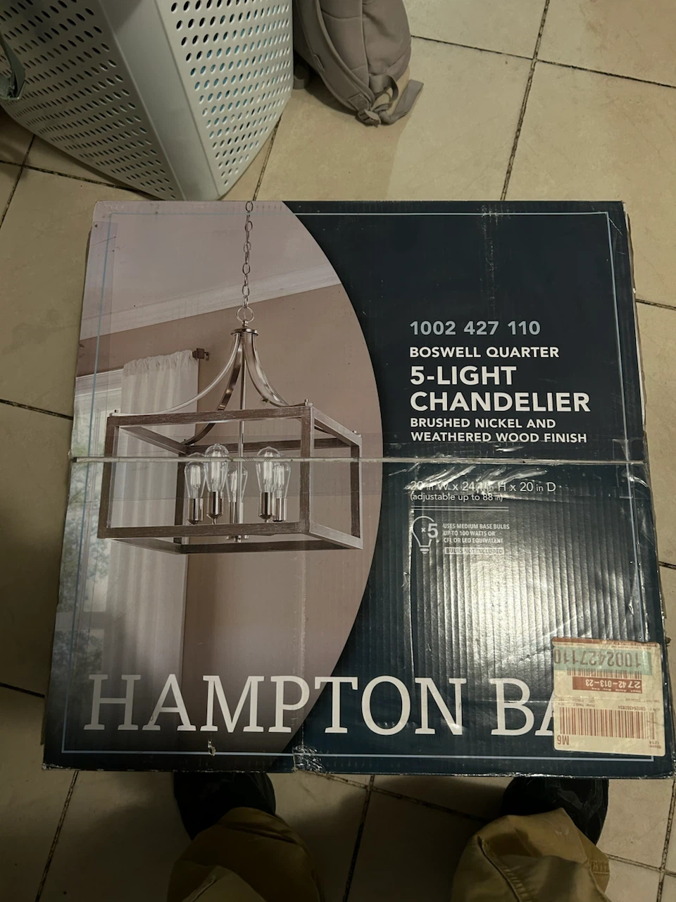 Hampton Bay Boswell Quarter 5-Light Chandelier