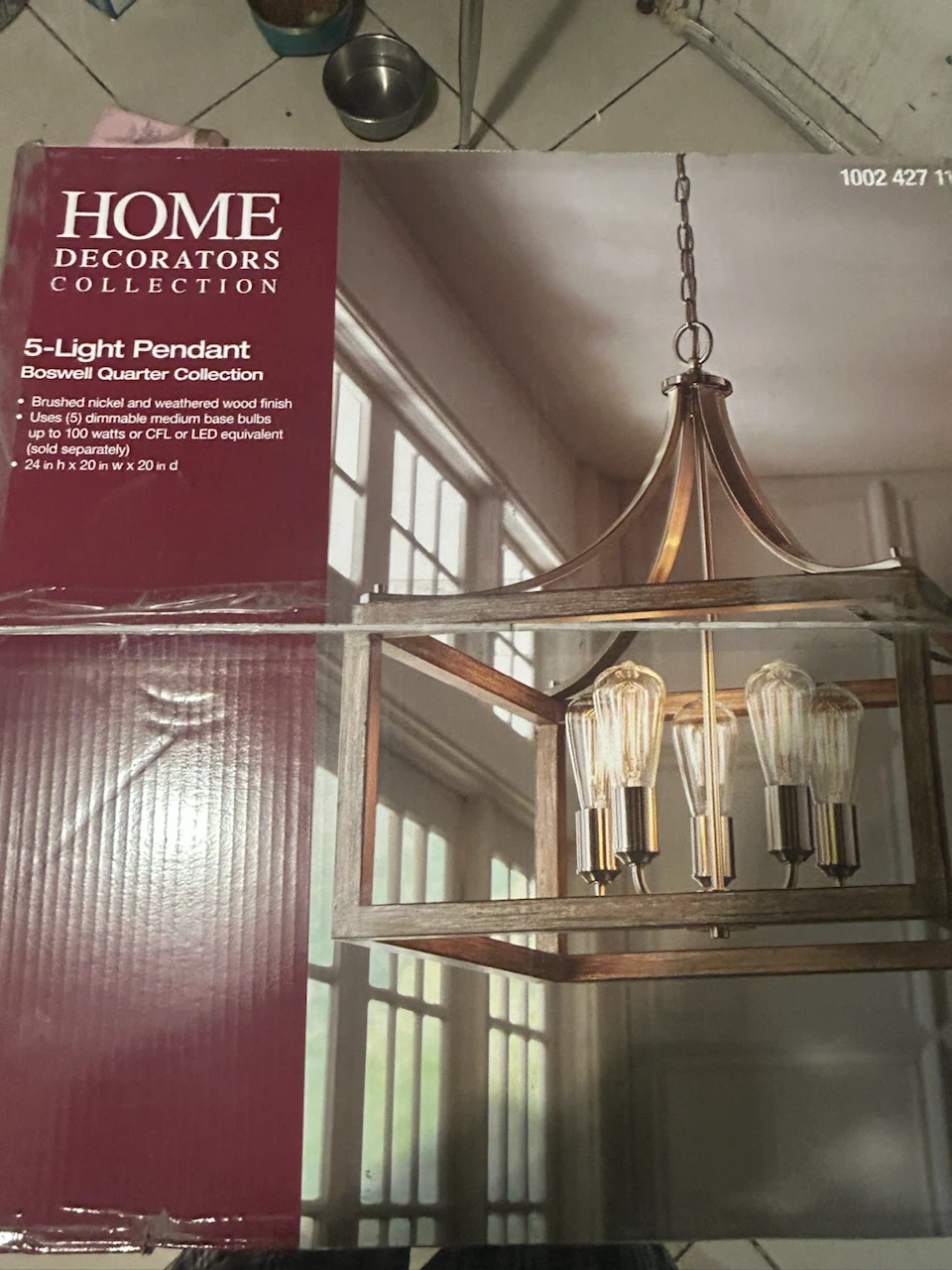 Hampton Bay Boswell Quarter 5-Light Chandelier - photo 2