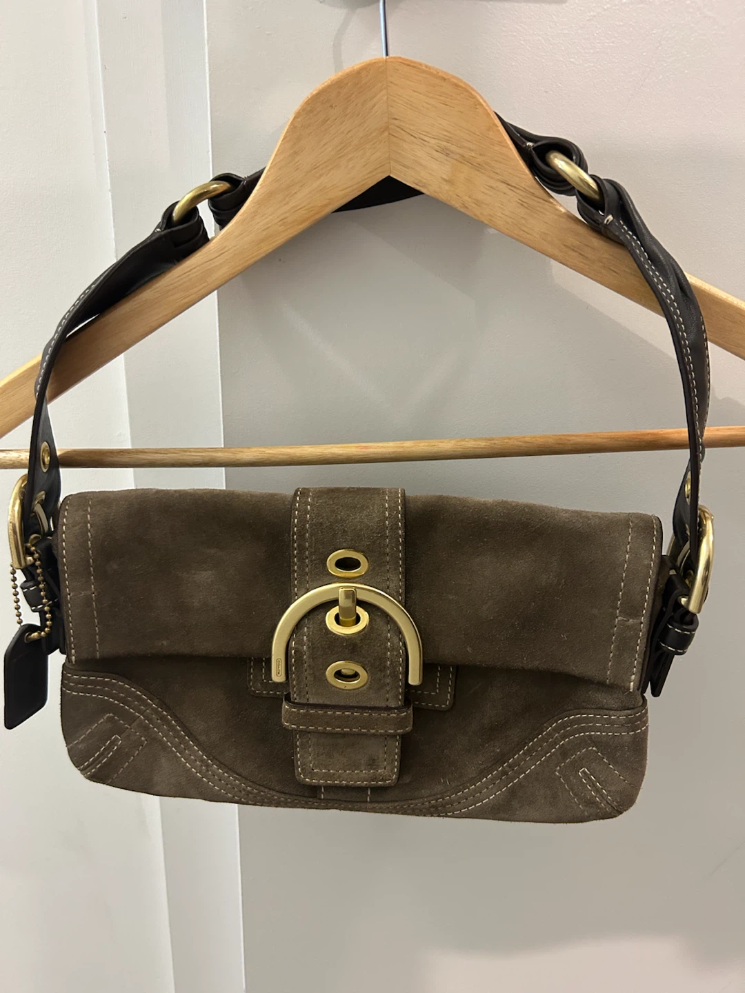 Coach Suede Hobo Bag