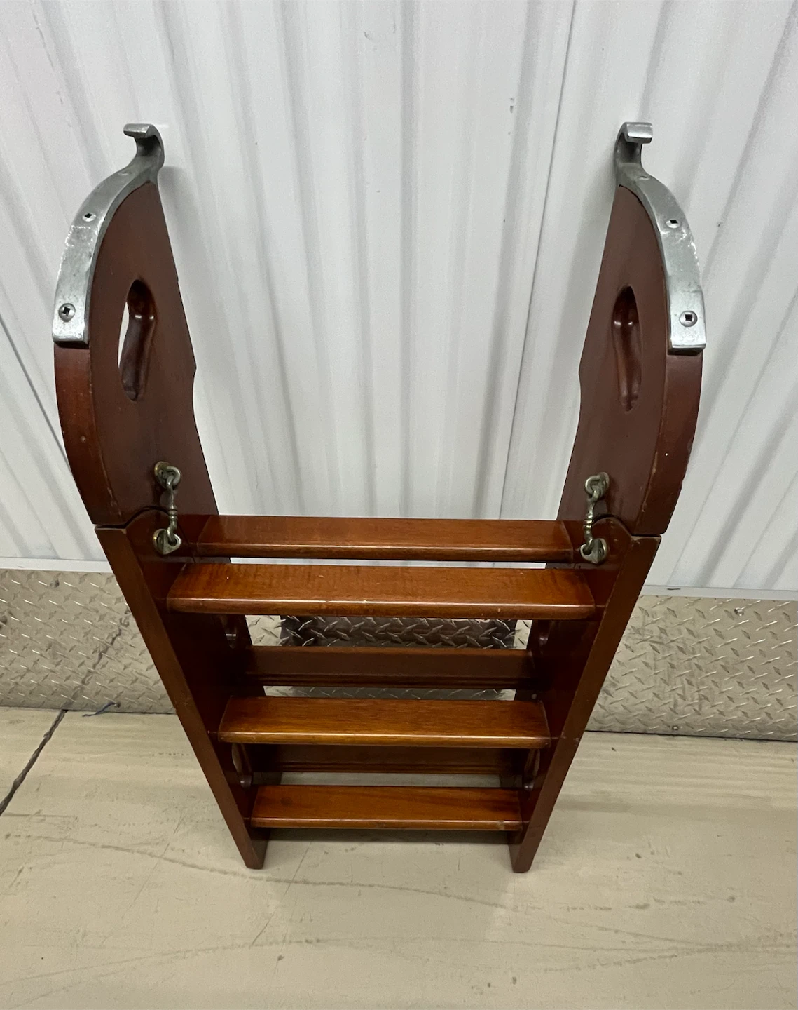 Vintage Mahogany Boat Ladder - photo 4