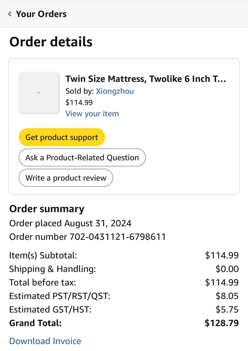Twin Size Mattress, Twolike 6 Inch - photo 4