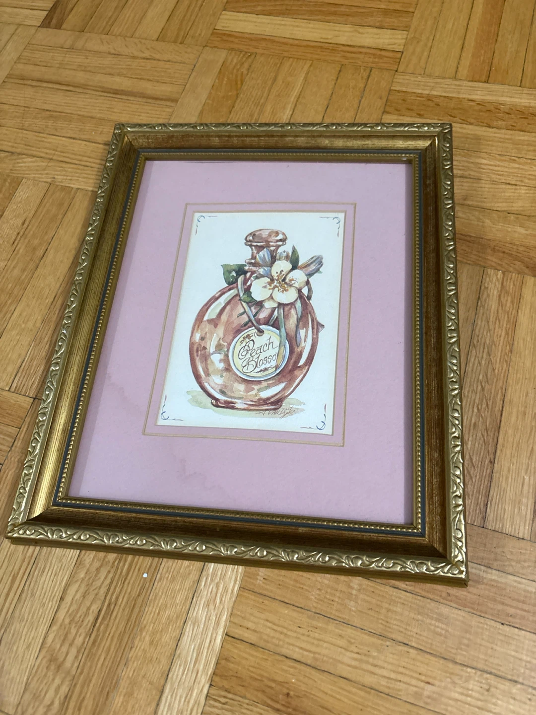 Framed Art Print 'Peach Blossom'