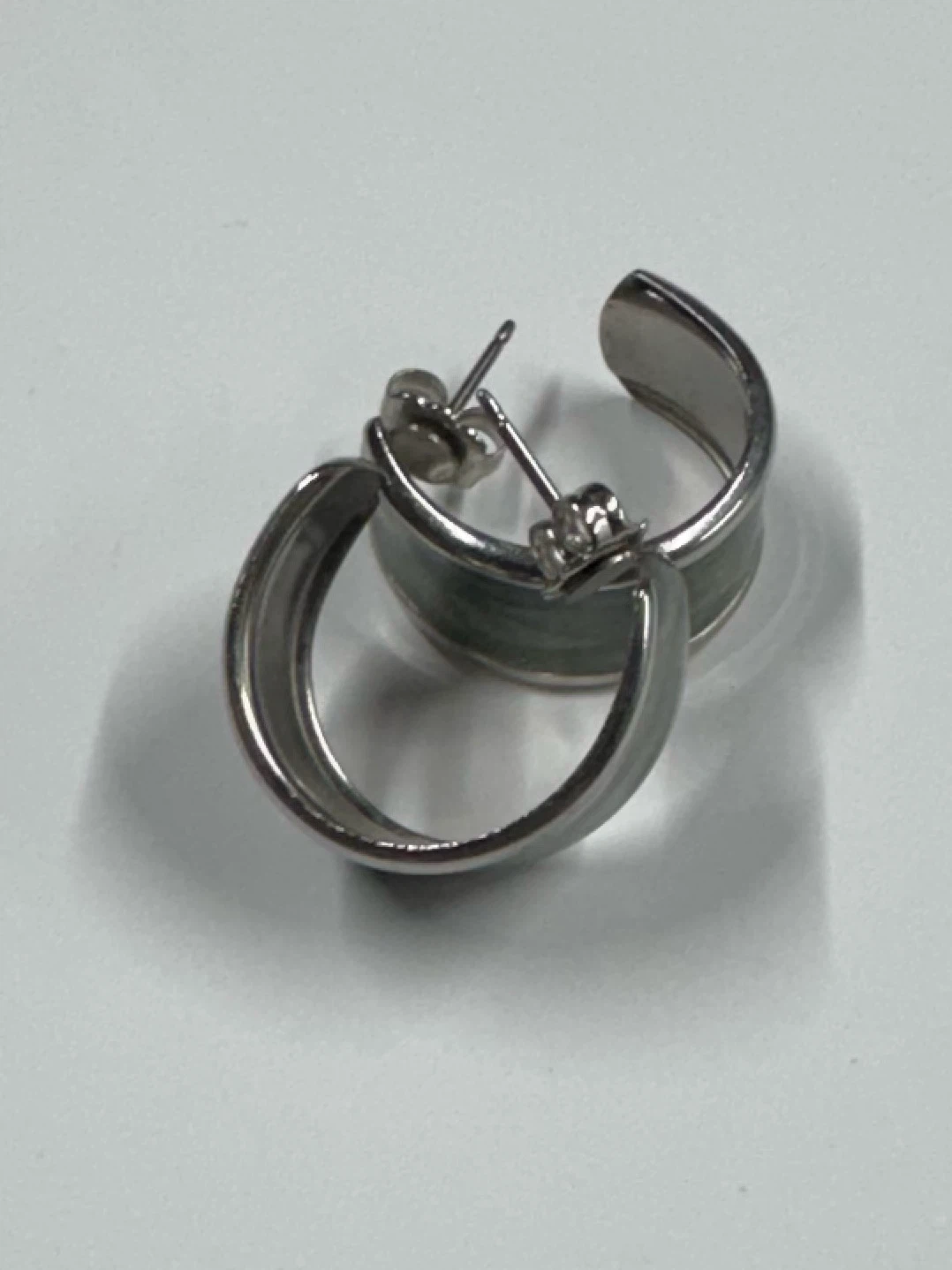Silver Tone Hoop Earrings