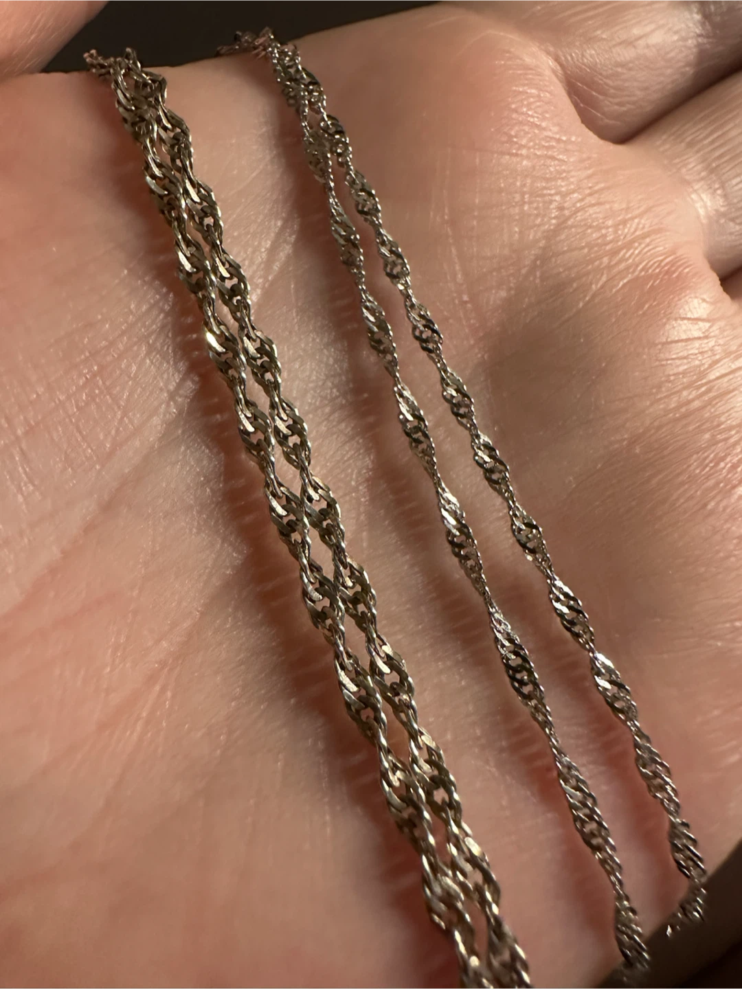 Two Silver Rope Chains - photo 2