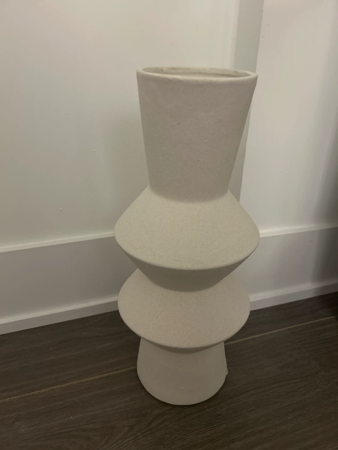 Cream Ceramic Decorative Vase