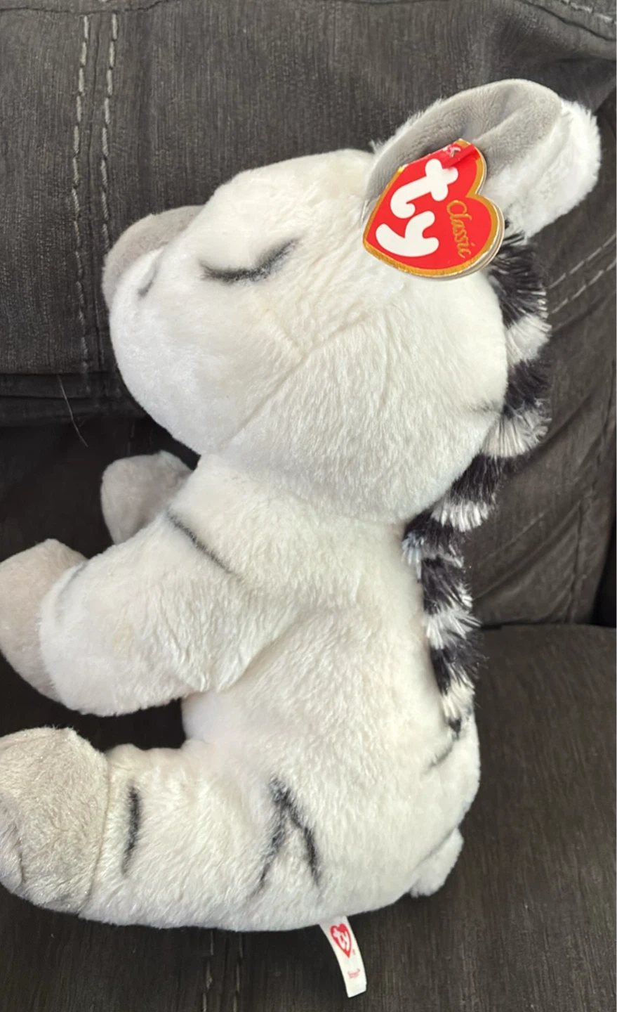 New w tags Ty Beanie Babies Stripes The Zebra Plush Toy - photo 2