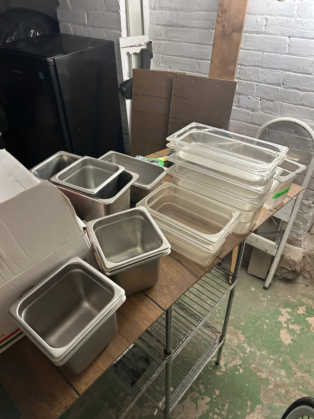 Assorted Stainless Steel Food Pans and Plastic Containers - photo 5