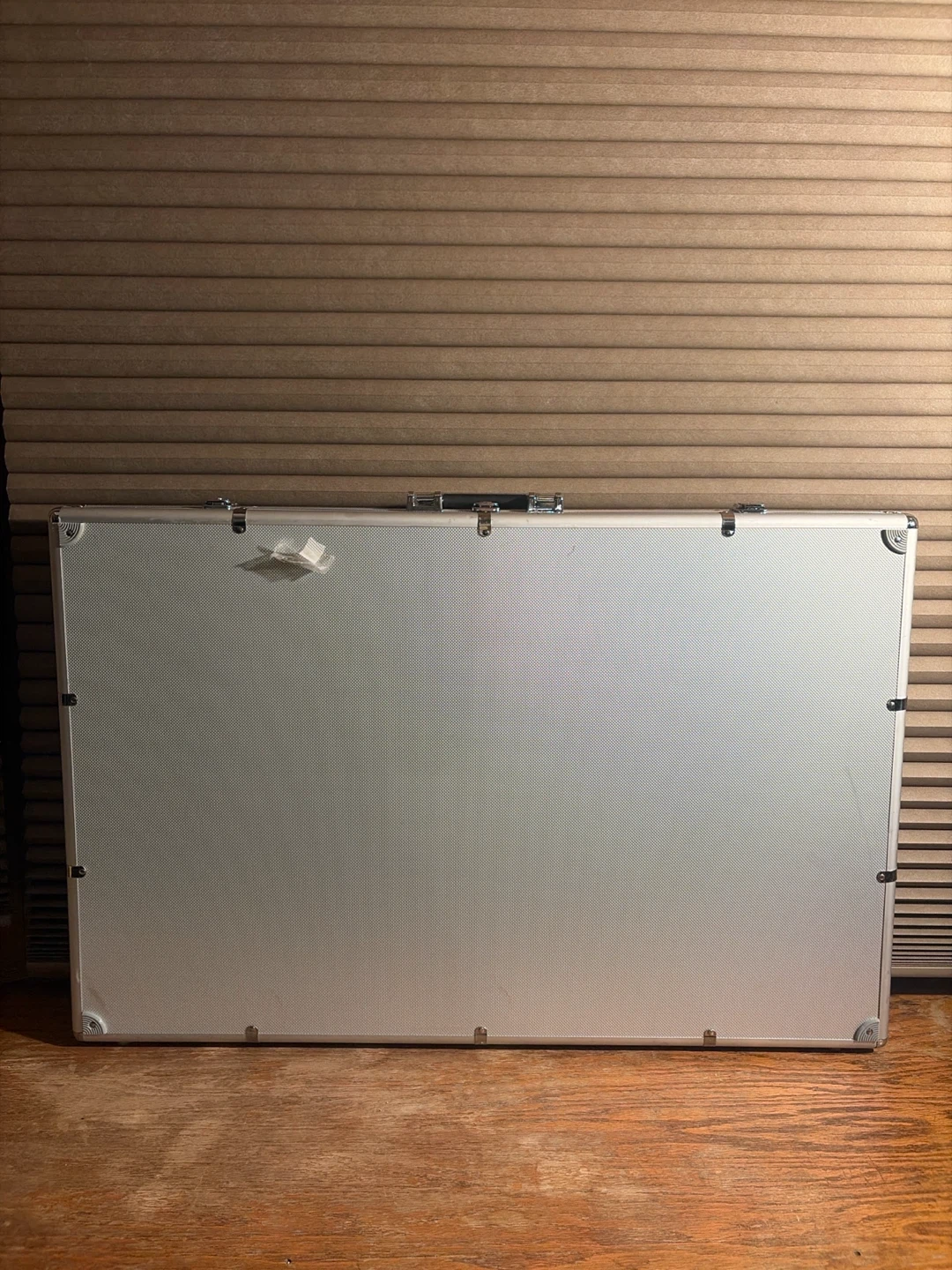 Silver Aluminum Hard Case 34”x22.5” with key & spare