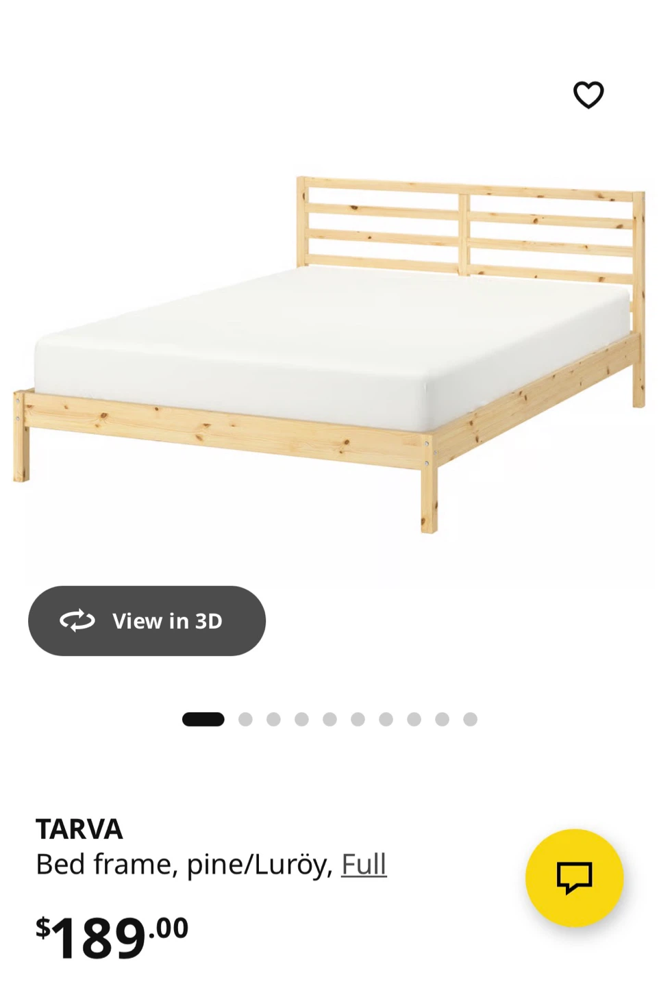 IKEA TARVA double Bed Frame