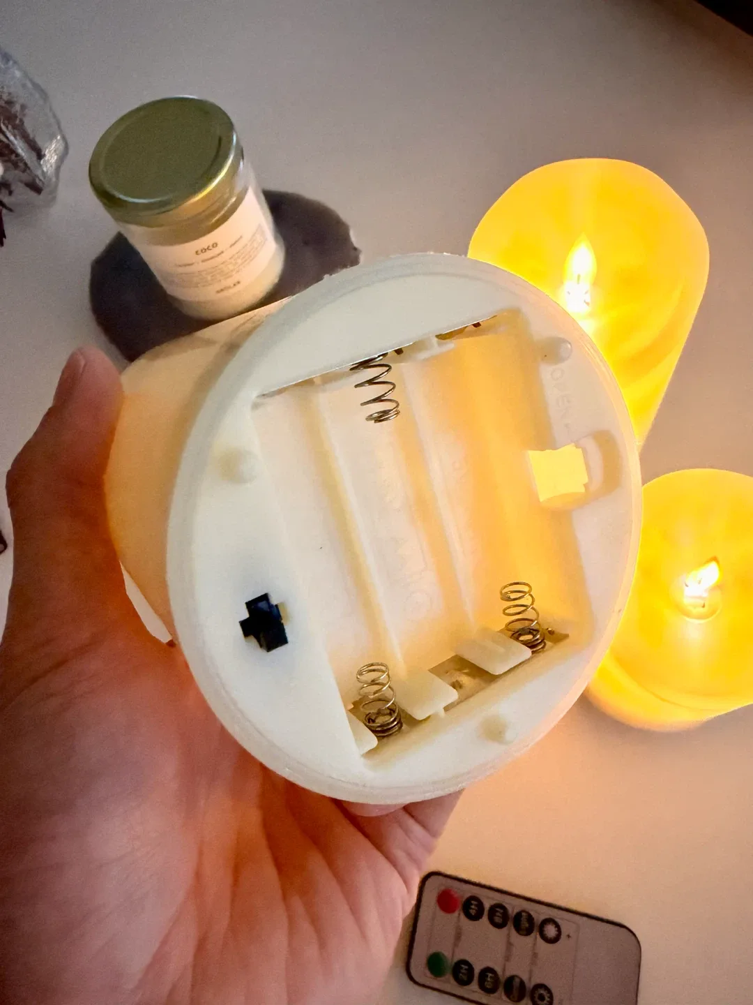 Flickering Flameless Candles with Remote - photo 3