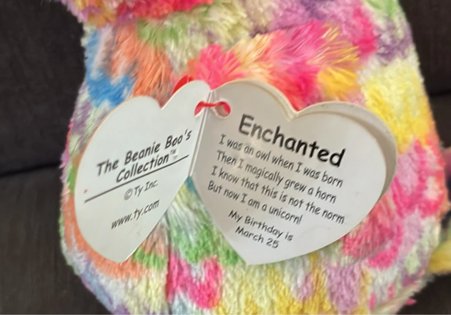 New w tags Beanie Boo's Enchanted Narwhal Plush Toy - photo 3
