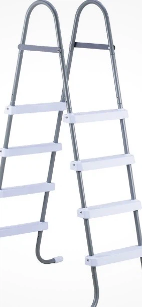 Coleman 4-Step Steel A-Frame Pool Laddefor 48in Wall, Capacity