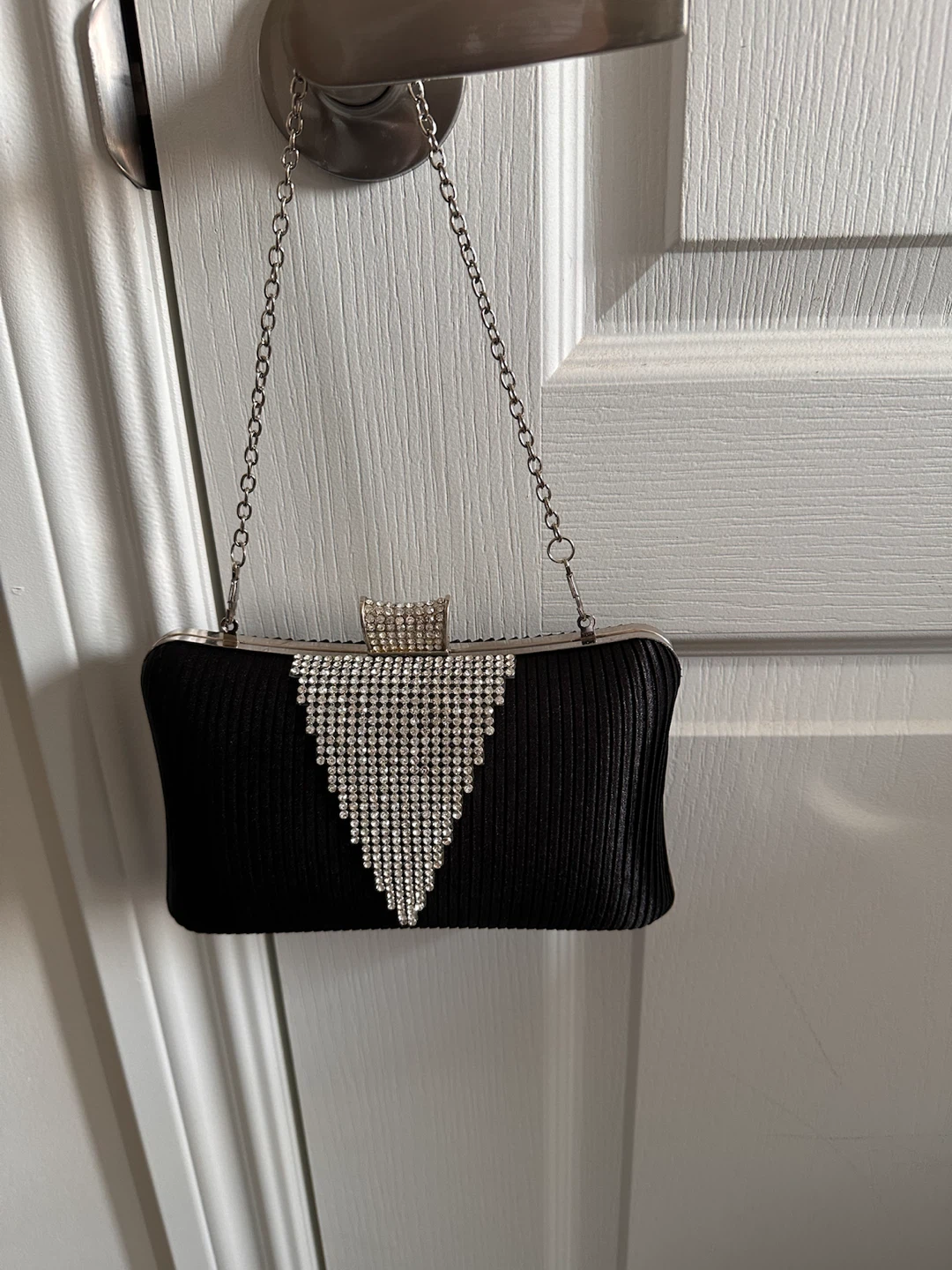 Brand new Black Rhinestone Clutch Purse