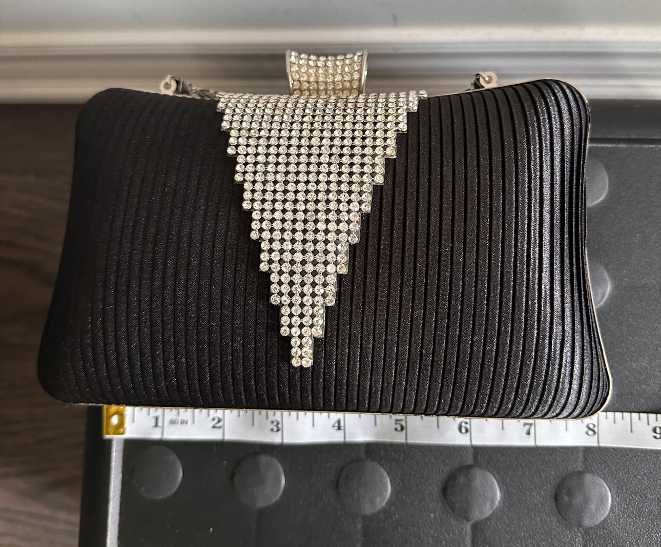 Brand new Black Rhinestone Clutch Purse - photo 3