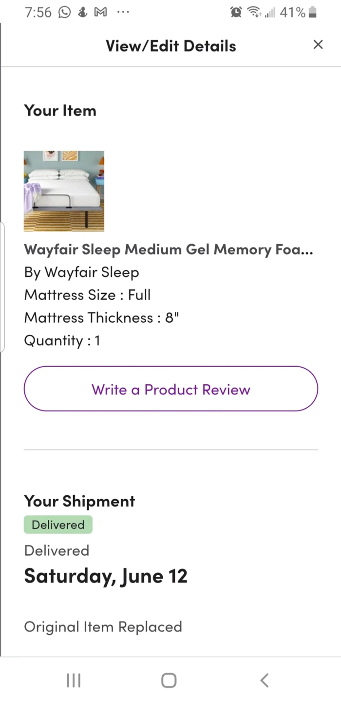 Wayfair Sleep Medium Gel Memory Foam Mattress - Full - photo 4