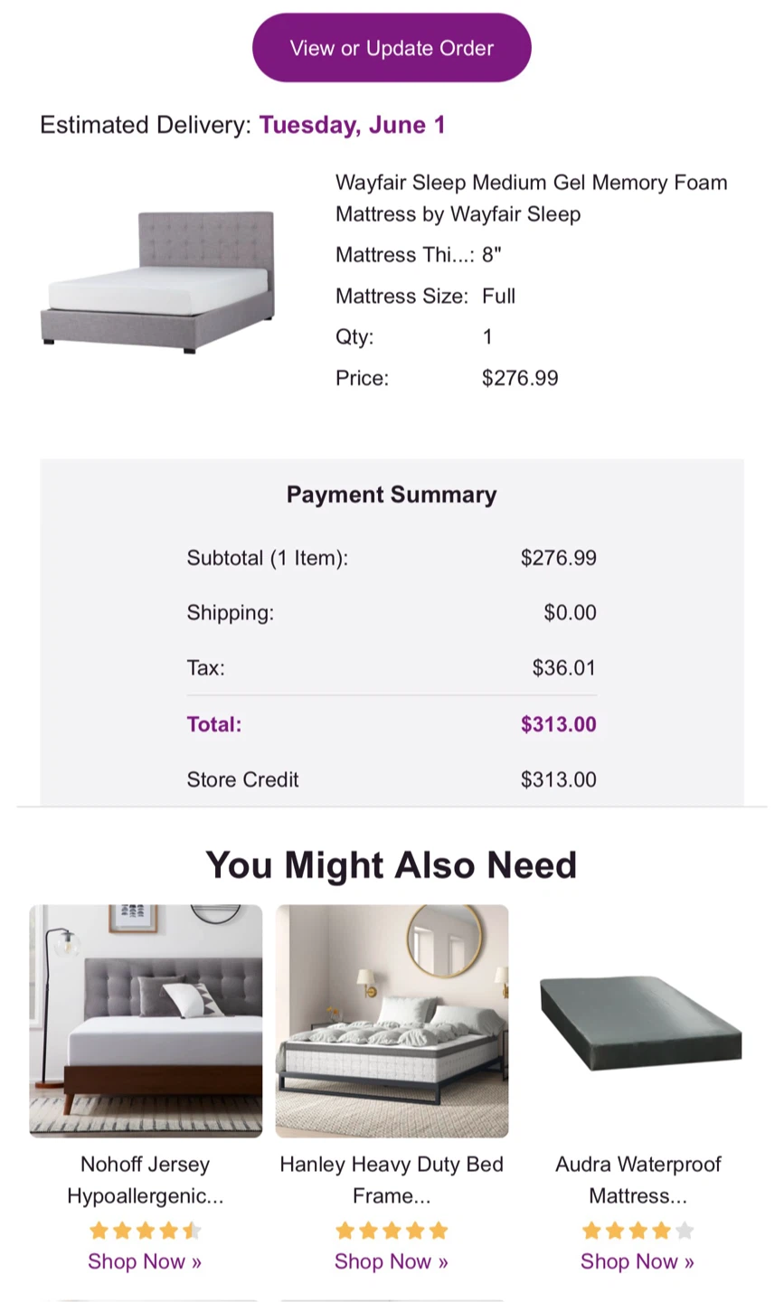 Wayfair Sleep Medium Gel Memory Foam Mattress - Full - photo 5