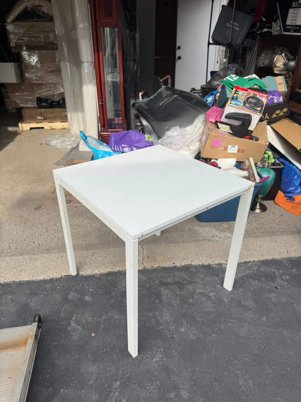 White Square Table
