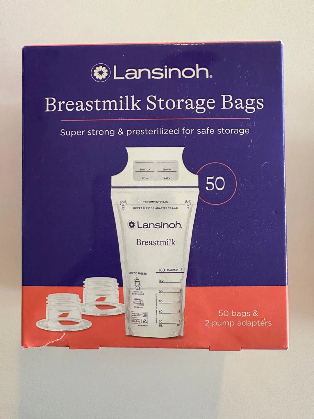Lansinoh Breastmilk Storage Bags - 50 Bags