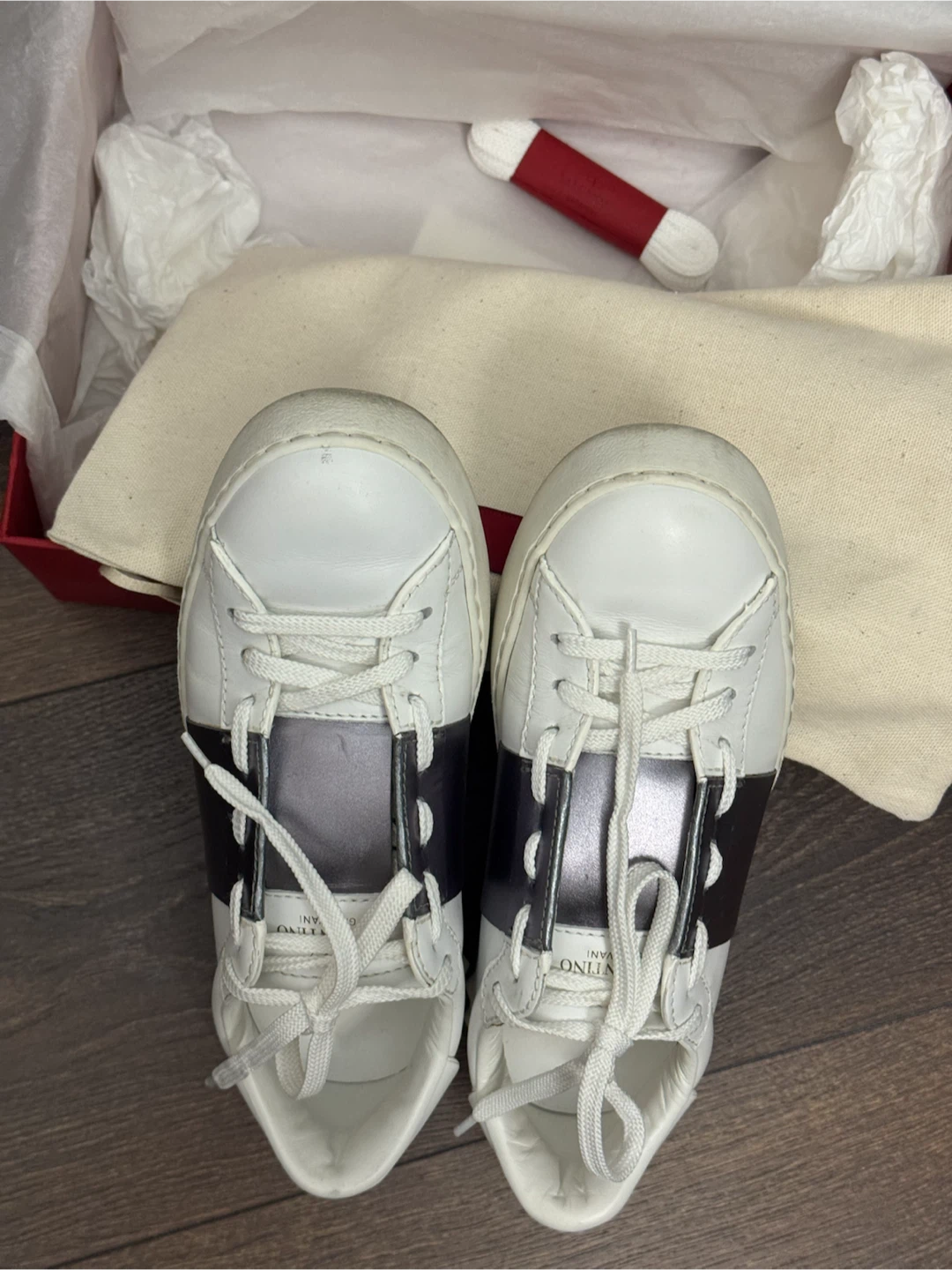 Valentino Rockstud Sneakers White Leather - photo 2