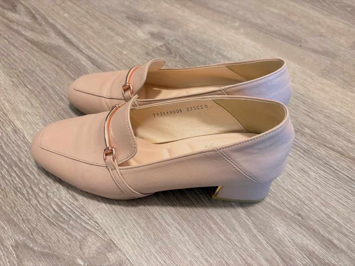 New Korean Leather Loafers (Size US 6.5 / EU 37)