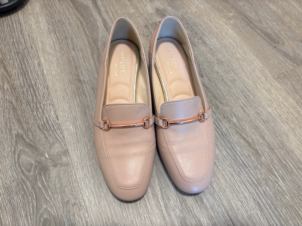 New Korean Leather Loafers (Size US 6.5 / EU 37) - photo 4