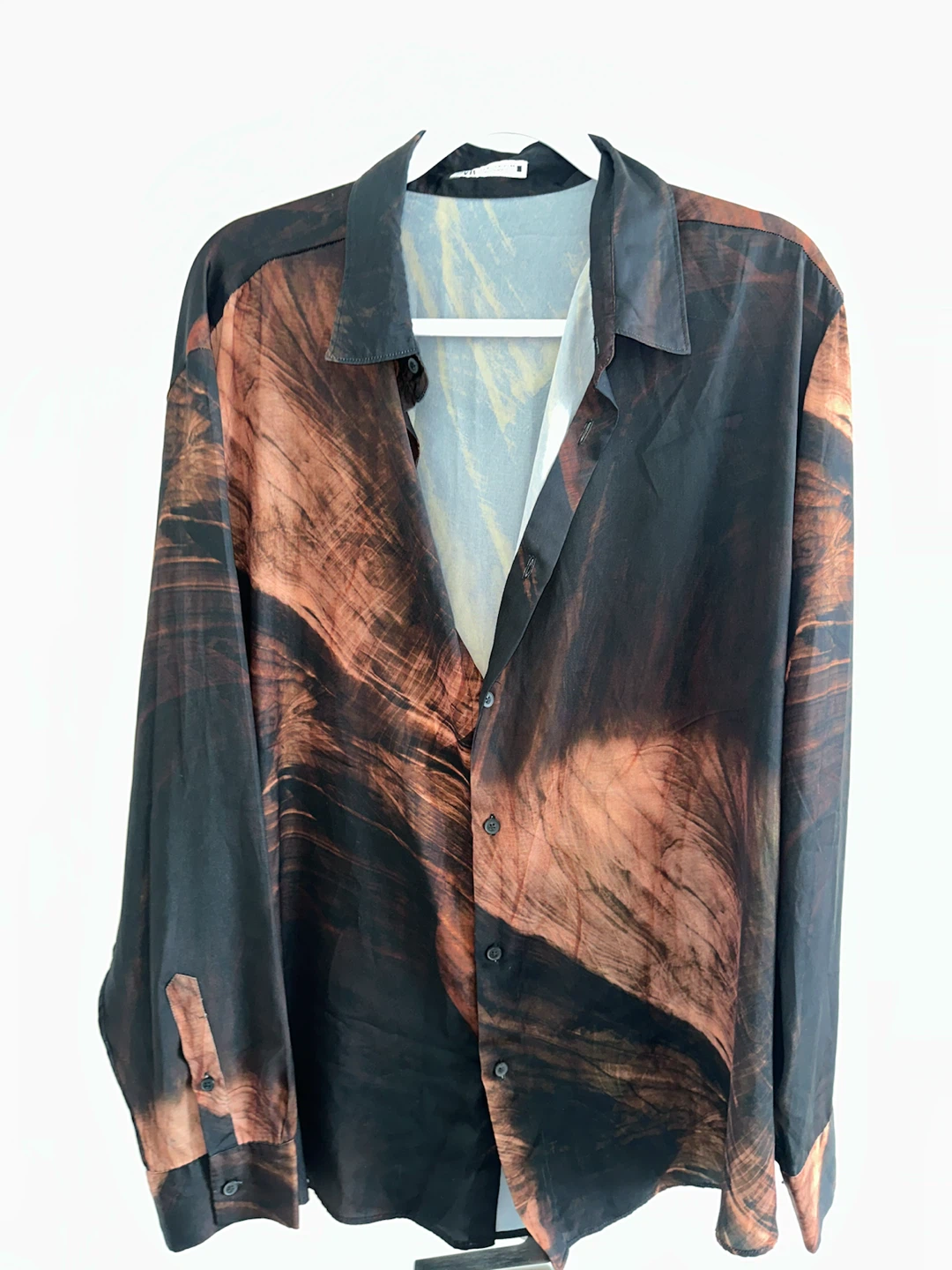 ZARA Men's Long Sleeve Button-Up Shirt