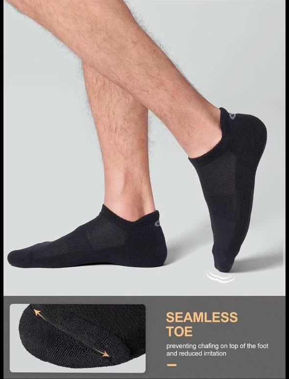 Size XL US 13-14  Black Terry  Socks - 6 Pack - photo 4