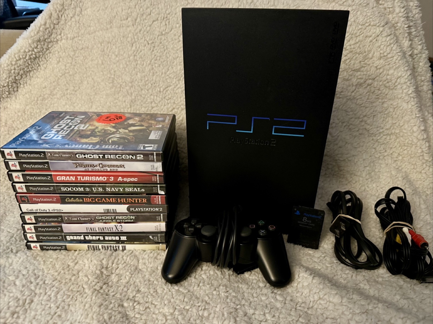 PlayStation 2 Console Bundle with 10 Games