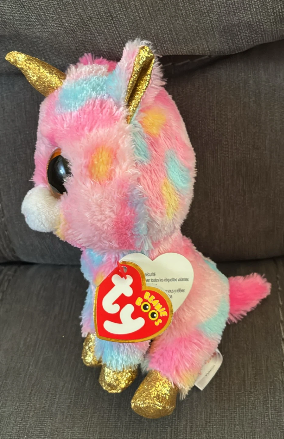New w tags Ty Beanie Boo's Fantasia Unicorn Plush Toy - photo 2