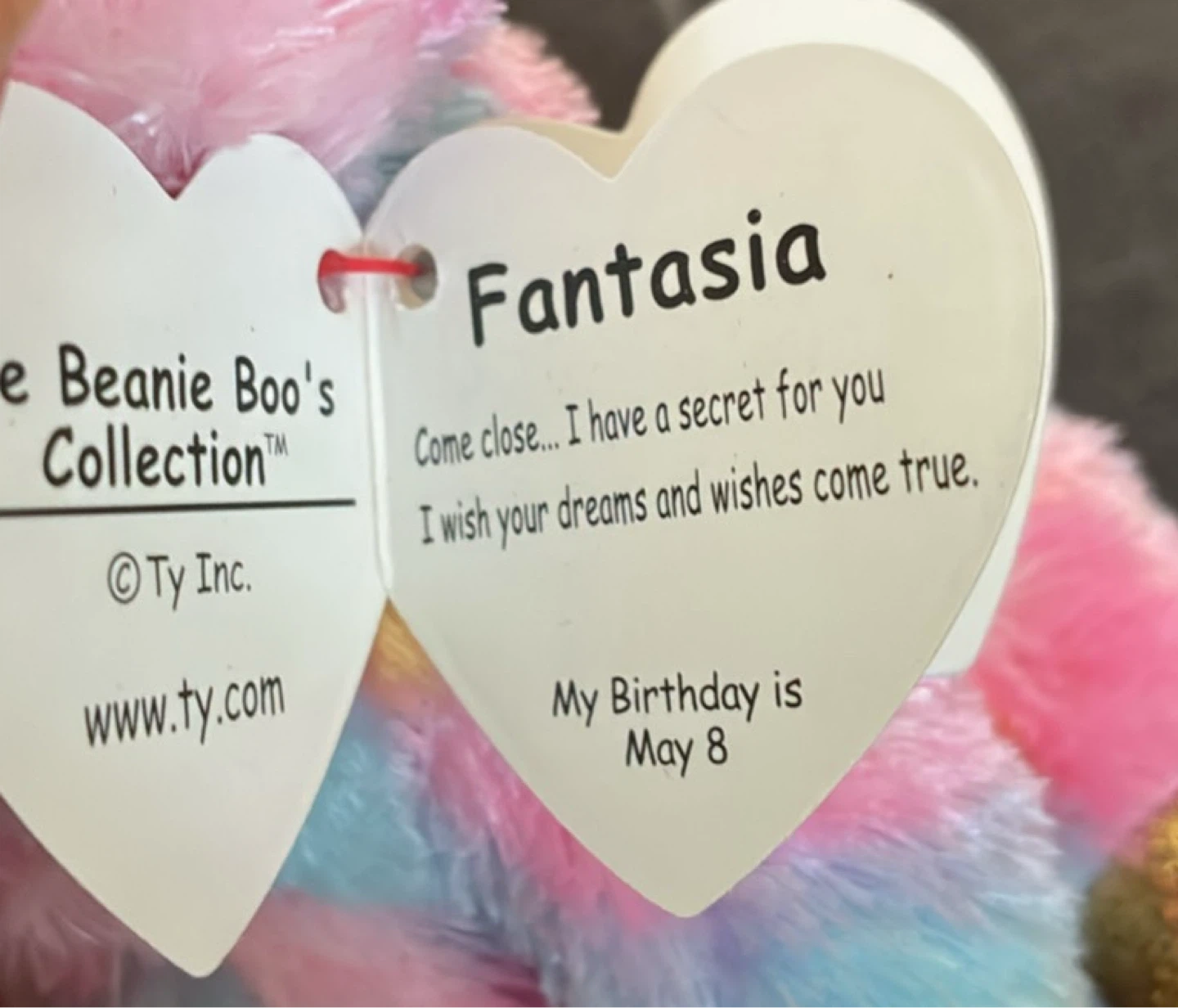 New w tags Ty Beanie Boo's Fantasia Unicorn Plush Toy - photo 4