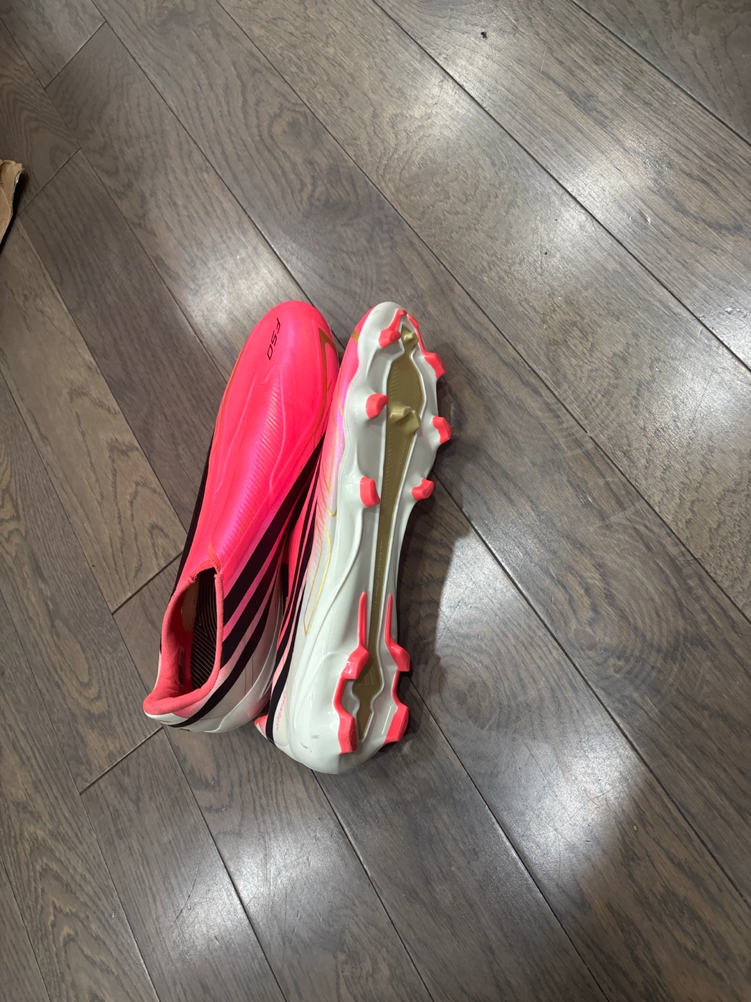 Adidas F50 Soccer Cleats Pink White